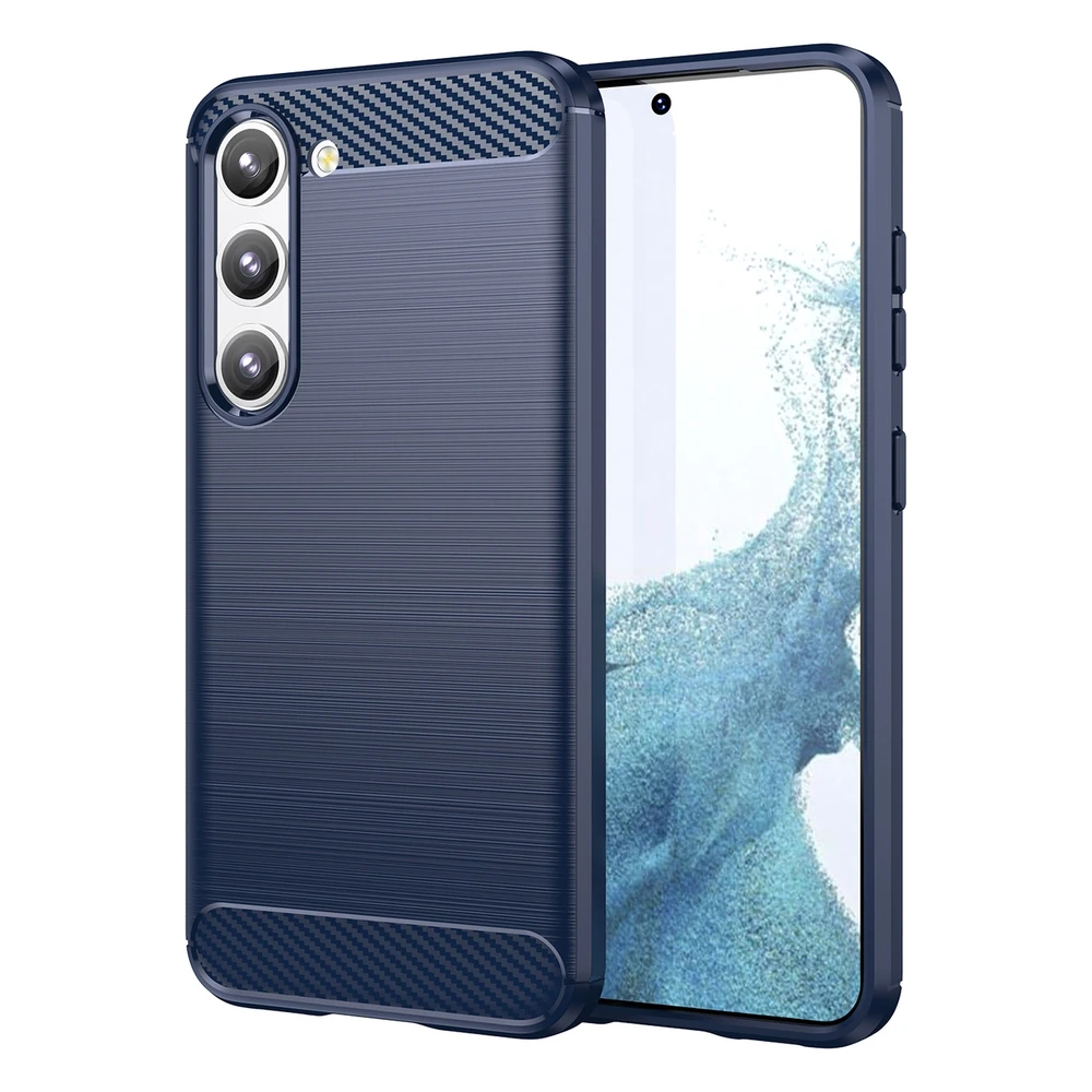 Hurtel Carbon dėklas skirtas Samsung Galaxy S23 +, mėlynas