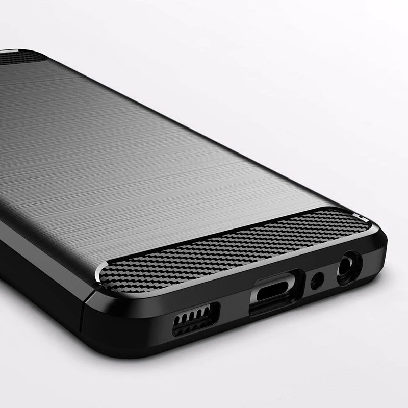 Hurtel Carbon dėklas skirtas Samsung Galaxy A22 4G, juodas