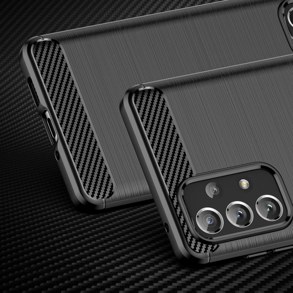Hurtel Carbon dėklas skirtas Samsung Galaxy A73, juodas