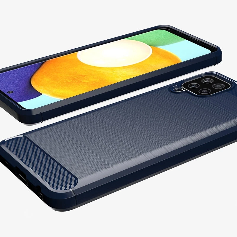 Hurtel Carbon dėklas skirtas Samsung Galaxy A22 4G, juodas