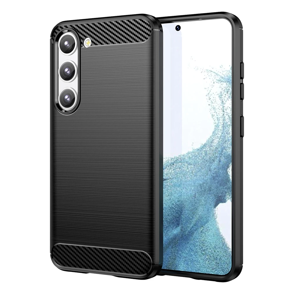 Hurtel Carbon dėklas skirtas Samsung Galaxy S23+, juodas