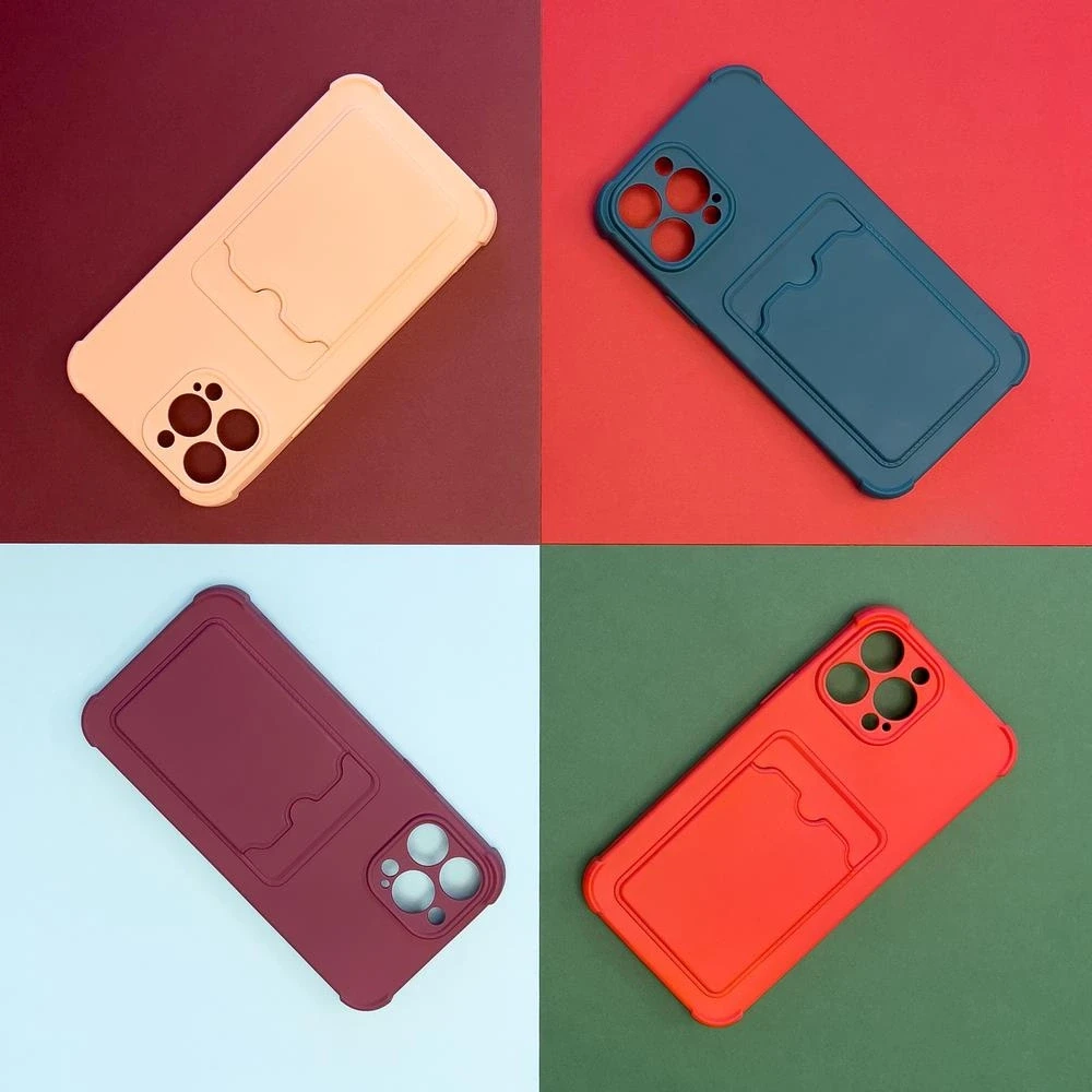 Hurtel Card Armor dėklas skirtas Xiaomi Redmi Note 10 / Redmi Note 10S, oranžinis