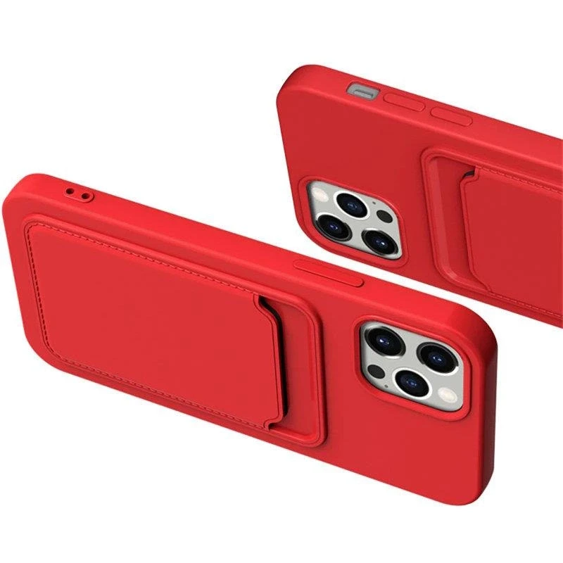 Hurtel Card silikoninis dėklas skirtas Samsung Galaxy S21+ 5G (S21 Plus 5G), baltas