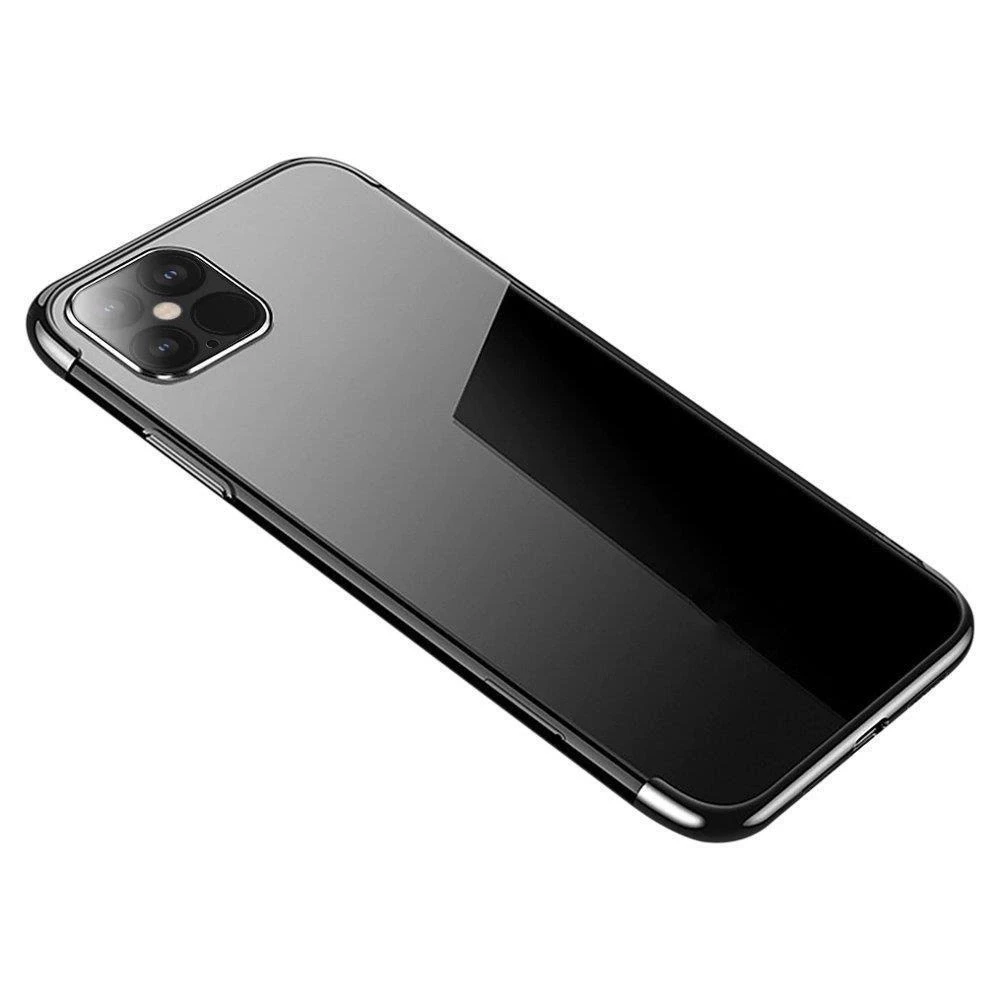 Hurtel Clear Color dėklas skirtas Samsung Galaxy S22 + (S22 Plus), juodas rėmelis