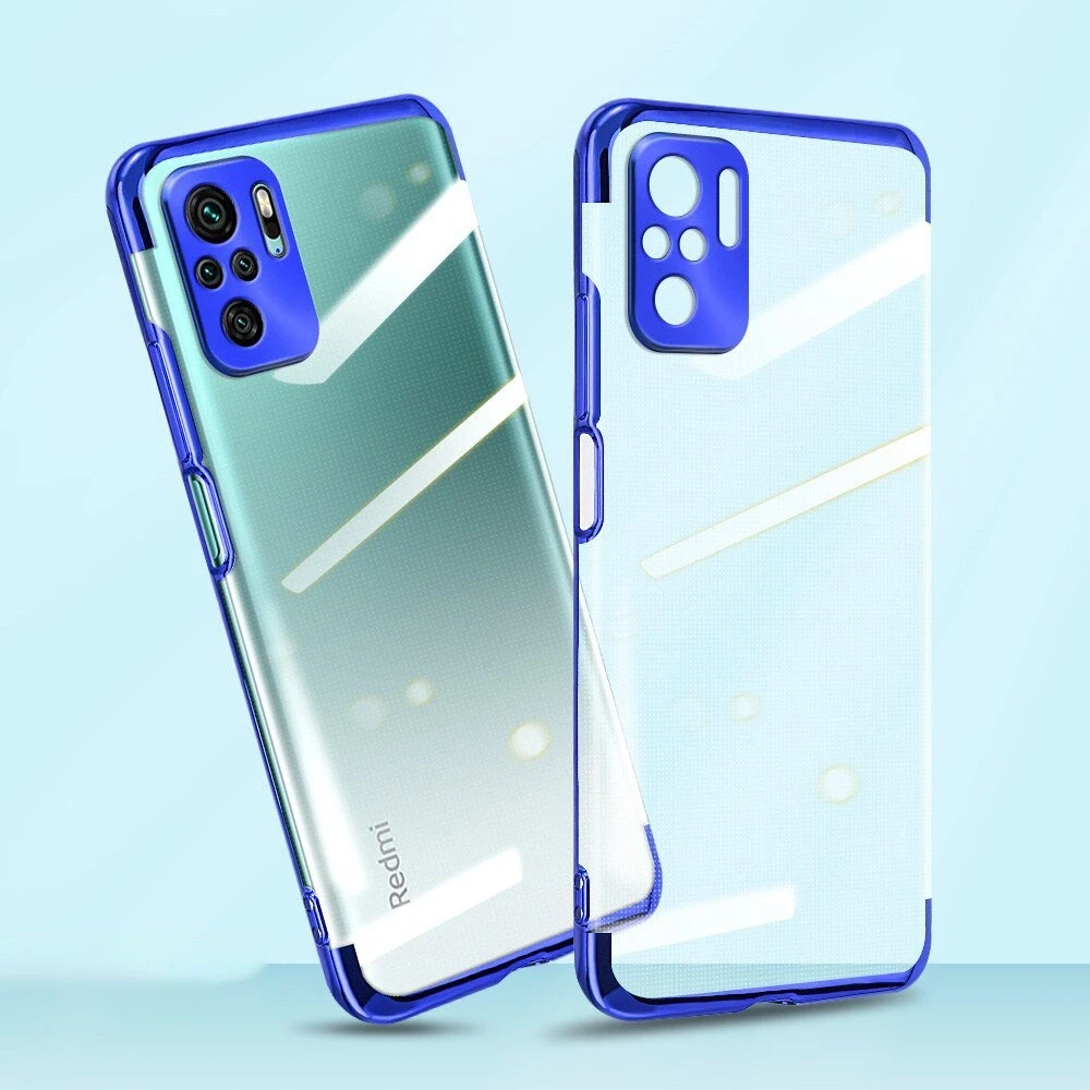 Hurtel Clear Color dėklas skirtas Xiaomi Redmi Note 10 5G / Poco M3 Pro, juodas rėmelis