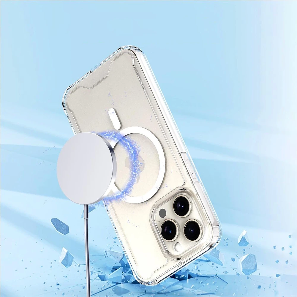 Hurtel Clear Corner MagSafe Apple iPhone 16 – dėklas telefonui skaidrus