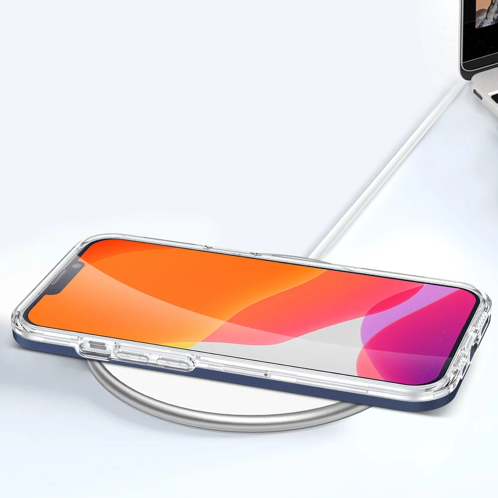 Hurtel Clear dėklas skirtas iPhone 13 mini, mėlynas
