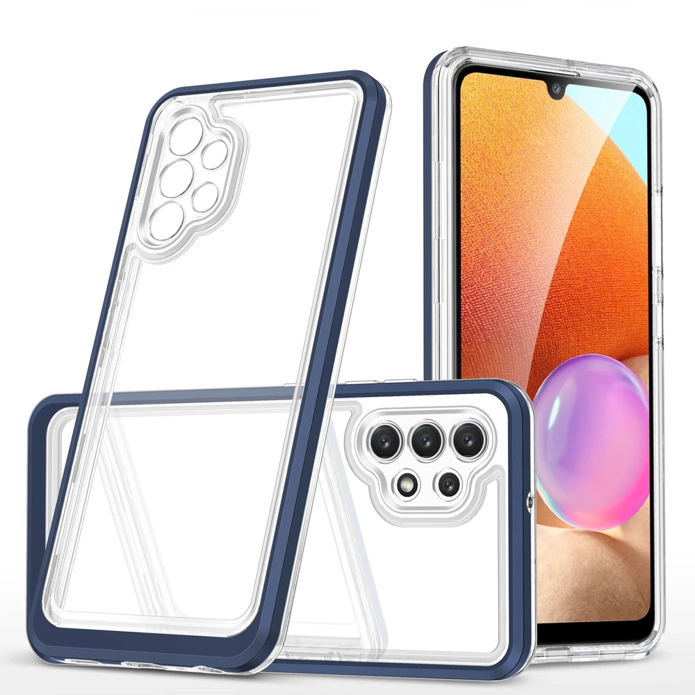 Hurtel Clear dėklas skirtas Samsung Galaxy A32 5G, mėlynas