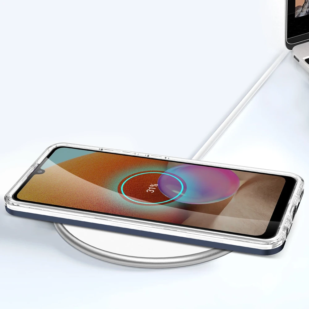 Hurtel Clear dėklas skirtas Samsung Galaxy A32 5G, mėlynas