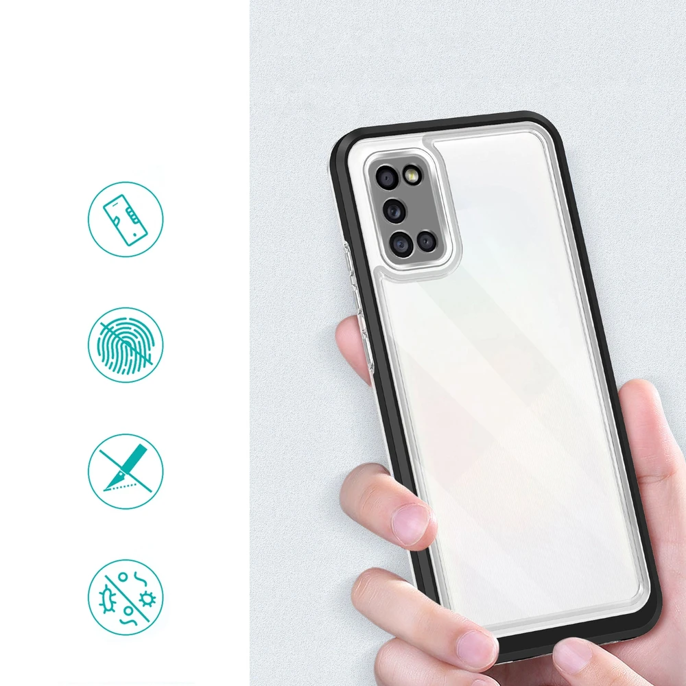 Hurtel Clear dėklas skirtas Samsung Galaxy A03s (166), juodas