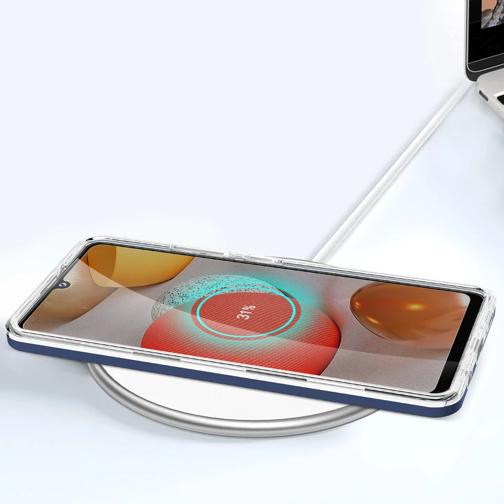 Hurtel Clear dėklas skirtas Samsung Galaxy A42 5G, mėlynas