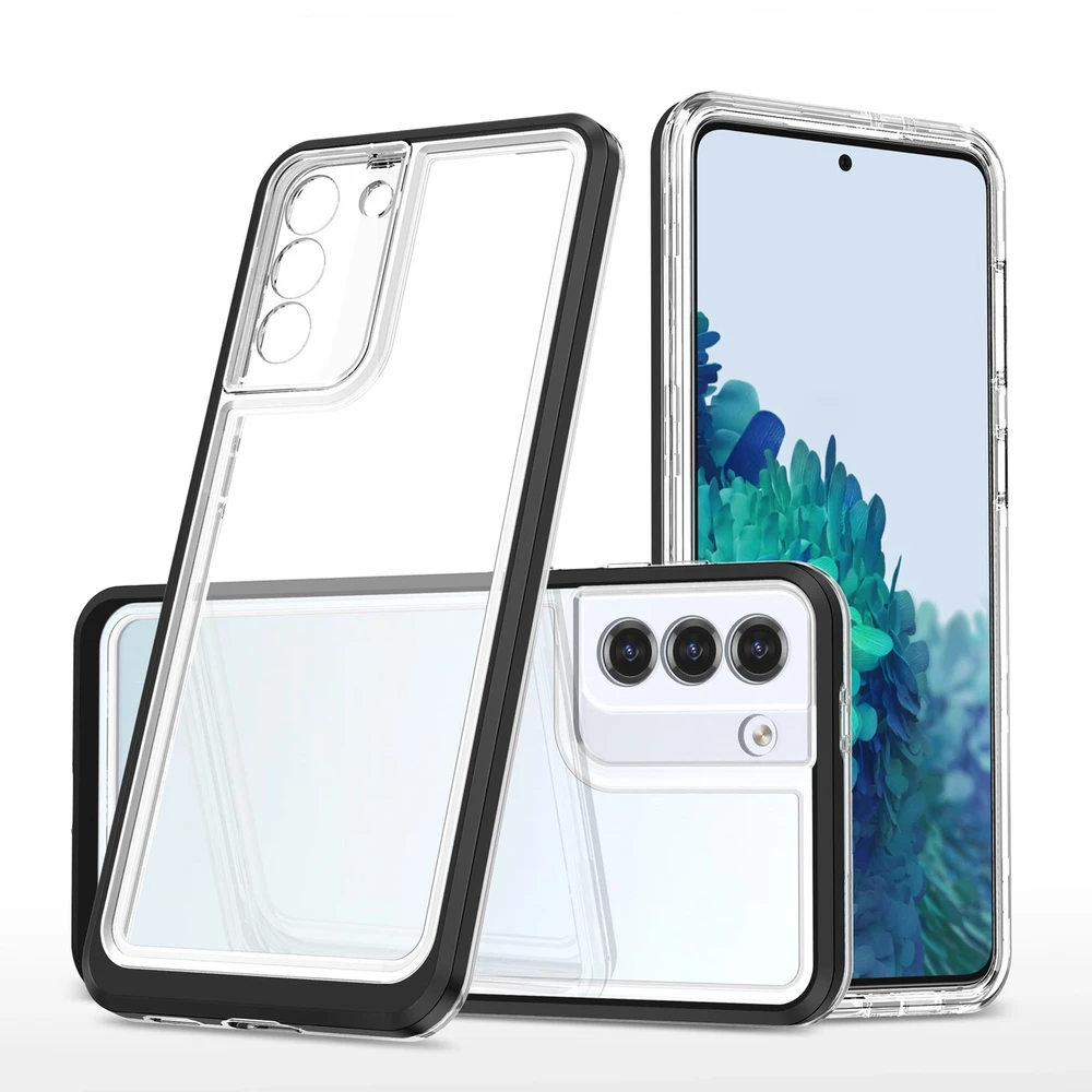 Hurtel Clear dėklas skirtas Samsung Galaxy S21 + 5G (S21 Plus 5G), juodas