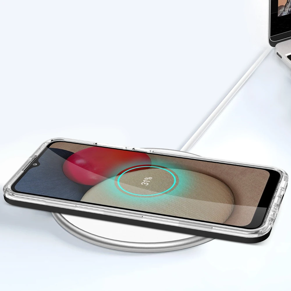 Hurtel Clear dėklas skirtas Samsung Galaxy A03s (166), juodas