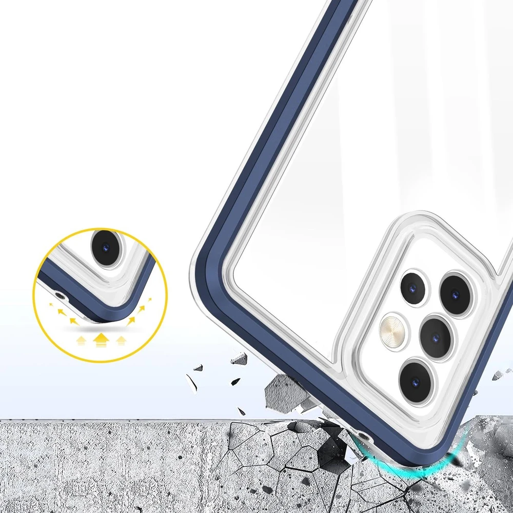 Hurtel Clear dėklas skirtas Samsung Galaxy A13 5G, mėlynas