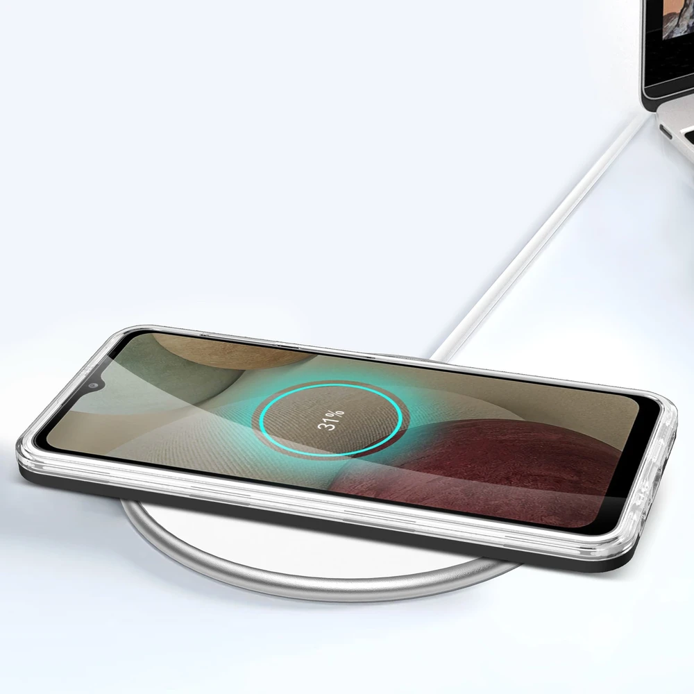 Hurtel Clear dėklas skirtas Samsung Galaxy A22 4G, juodas