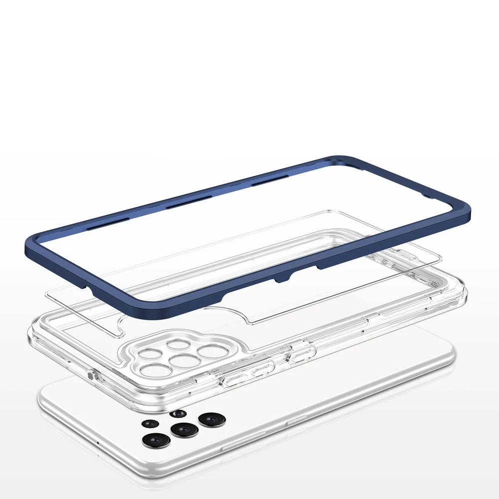 Hurtel Clear dėklas skirtas Samsung Galaxy A32 5G, mėlynas