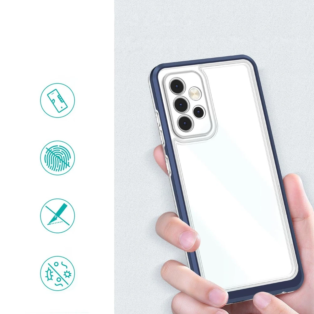 Hurtel Clear dėklas skirtas Samsung Galaxy A13 5G, mėlynas