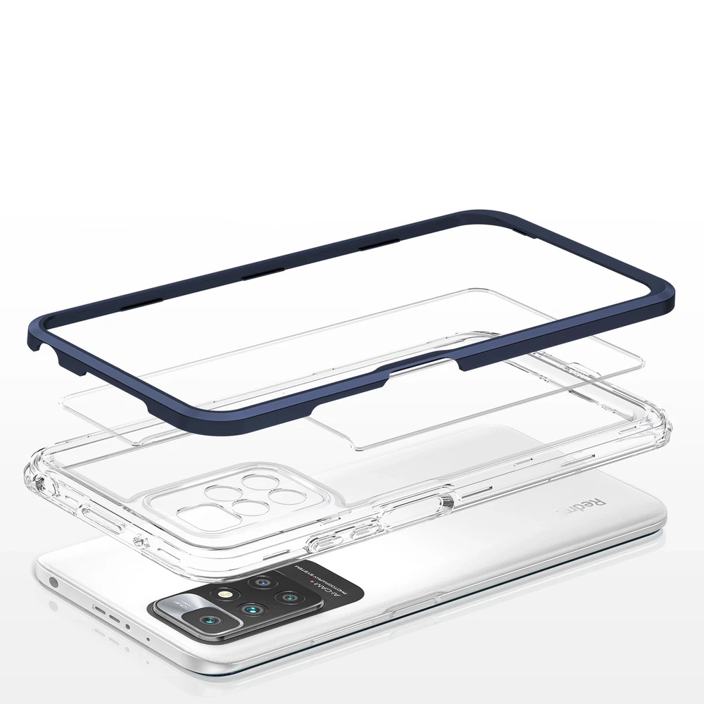 Hurtel Clear dėklas skirtas Xiaomi Redmi 10, mėlynas