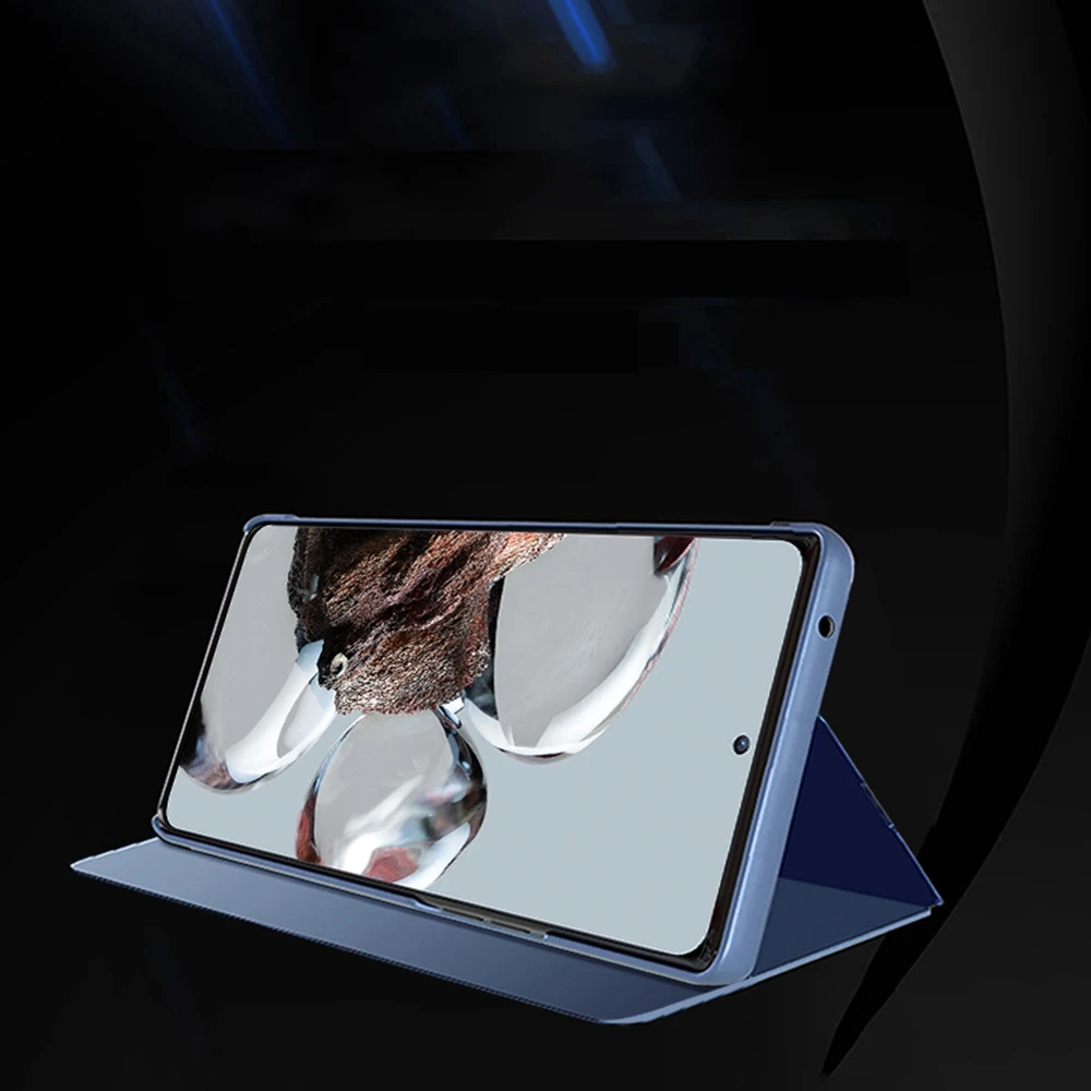 Hurtel Clear View Xiaomi 12T Pro / Xiaomi 12T atverčiamas dėklas telefonui juodos spalvos
