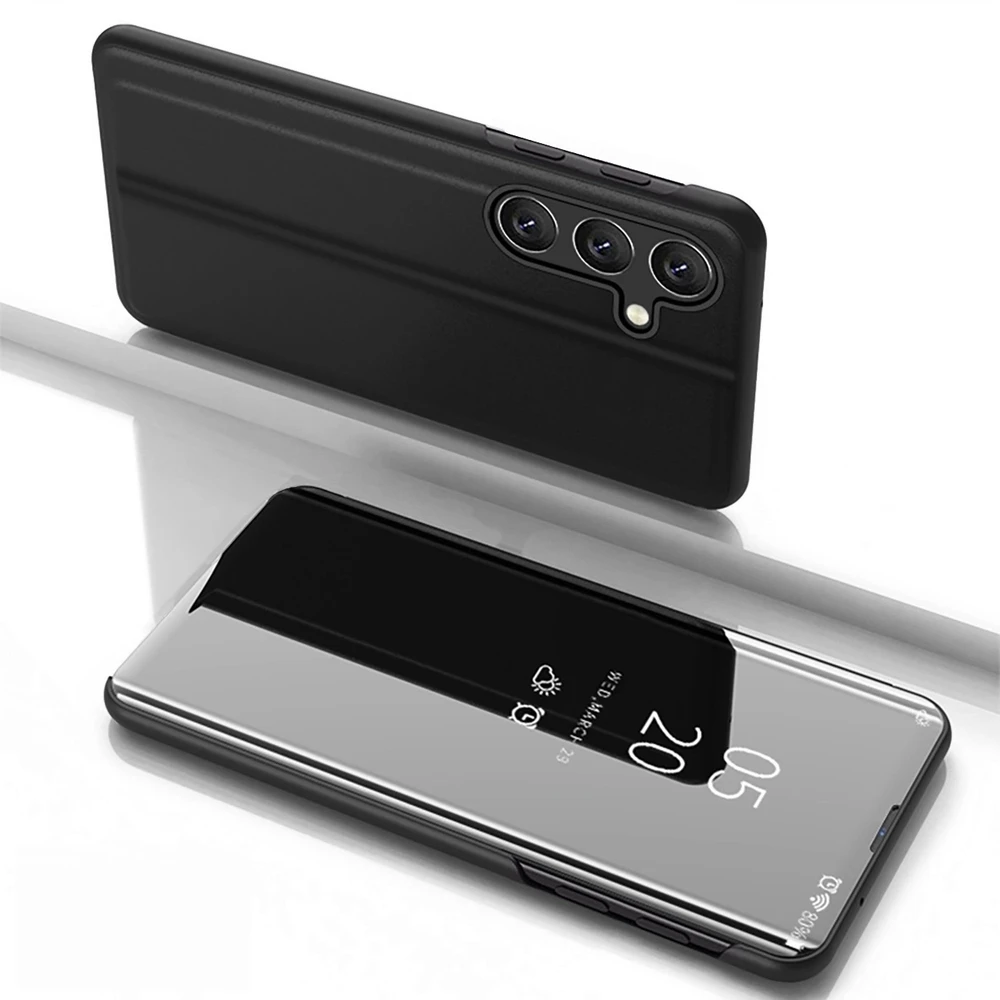Hurtel Clear View Samsung Galaxy S25 Plus dėklas telefonui juodos spalvos