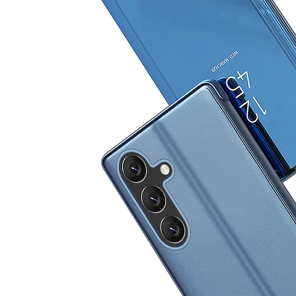 Hurtel Clear View Samsung Galaxy S25 Plus dėklas telefonui mėlynos spalvos