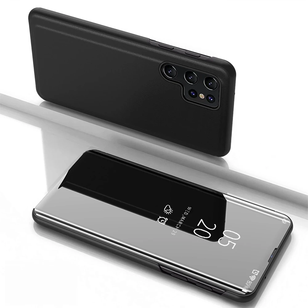 Hurtel Clear View Samsung Galaxy S25 Ultra dėklas telefonui juodos spalvos