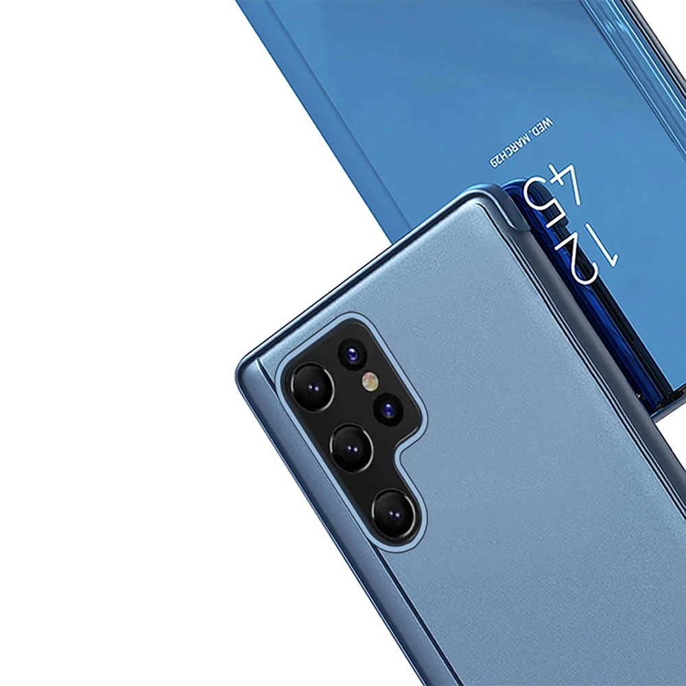 Hurtel Clear View Samsung Galaxy S25 Ultra dėklas telefonui mėlynos spalvos