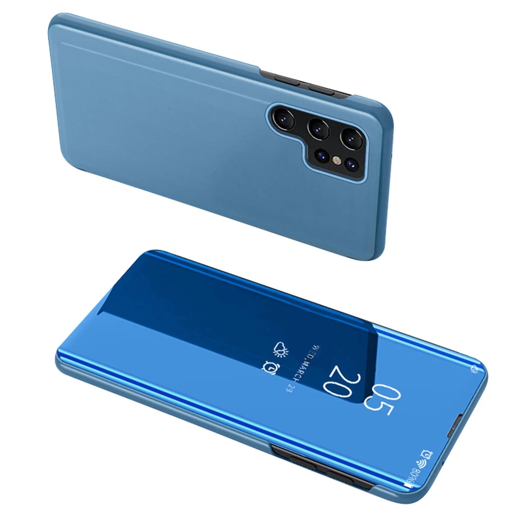 Hurtel Clear View Samsung A05s with flap – dėklas telefonui mėlynos spalvos