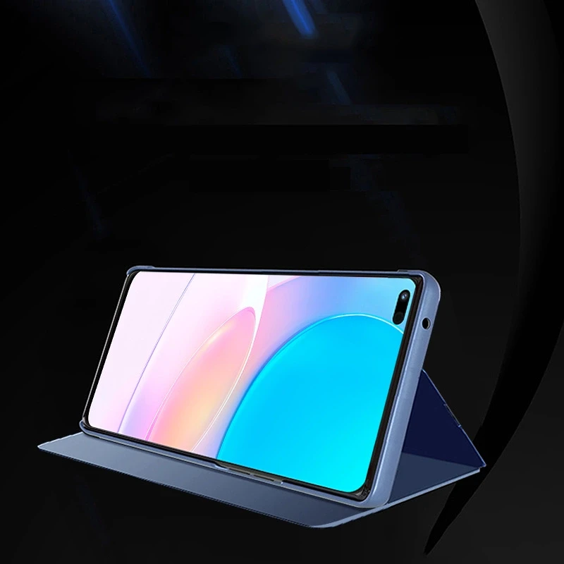 Hurtel Clear View dėklas skirtas Huawei nova 8i, juodas