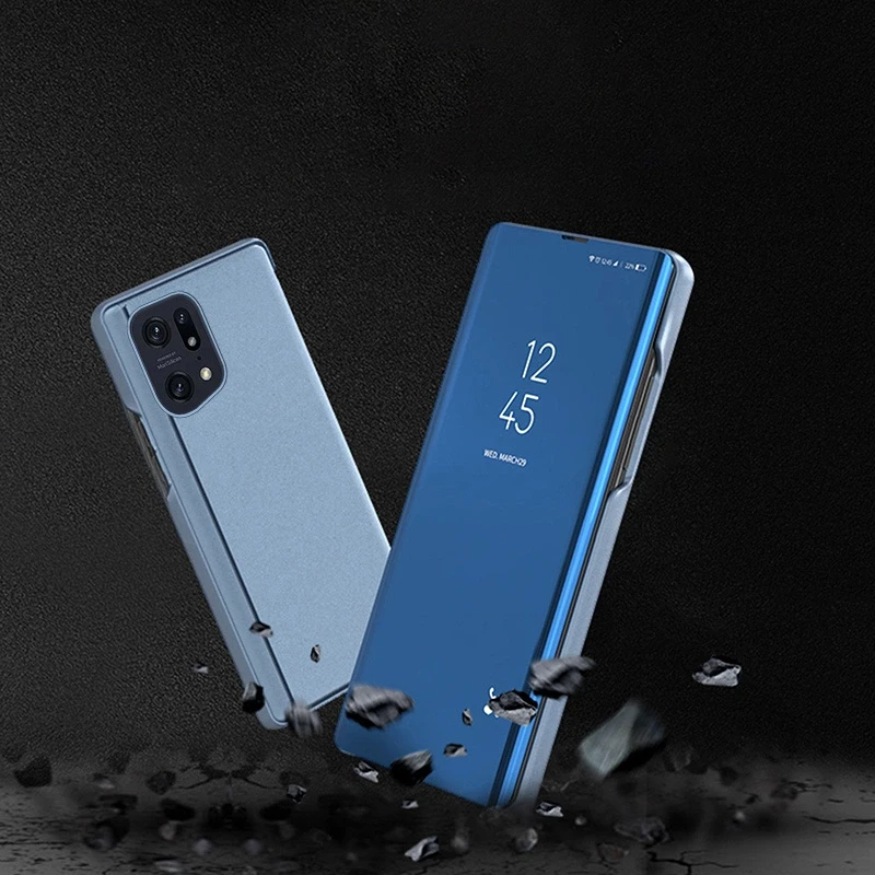 Hurtel Clear View dėklas skirtas Oppo Find X5 Pro, juodas