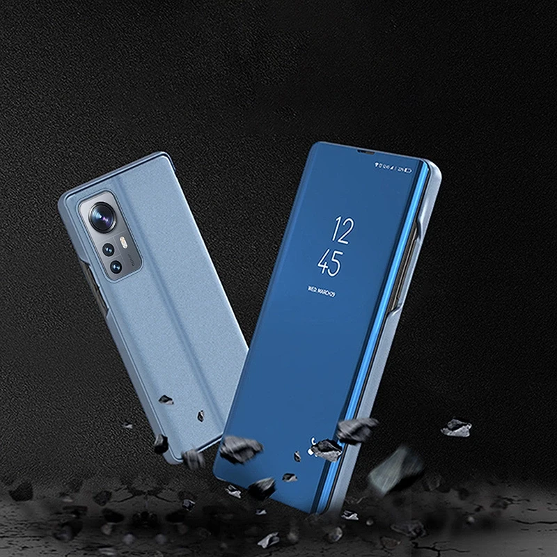 Hurtel Clear View dėklas skirtas Xiaomi 12 Lite, mėlynas