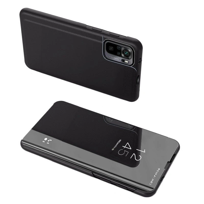 Hurtel Clear View dėklas skirtas Xiaomi Redmi Note 11 Pro+ 5G (China) / 11 Pro 5G (China) / Mi11i HyperCharge / Poco X4 NFC 5G, juodas