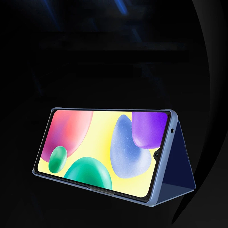 Hurtel Clear View dėklas skirtas Xiaomi Redmi 10C, juodas
