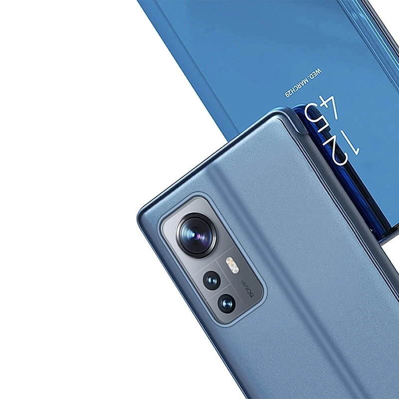Hurtel Clear View dėklas skirtas Xiaomi 12 Lite, mėlynas