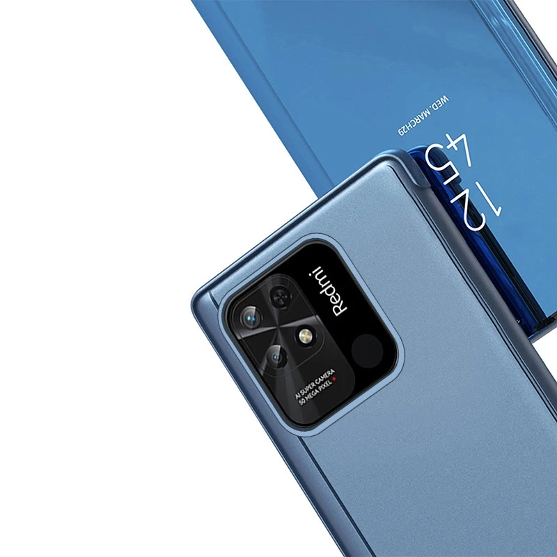 Hurtel Clear View dėklas skirtas Xiaomi Redmi 10C, rožinis