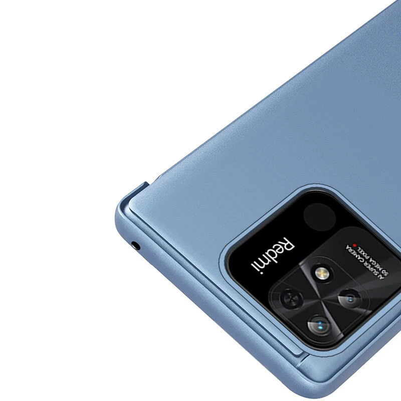 Hurtel Clear View dėklas skirtas Xiaomi Redmi 10C, juodas