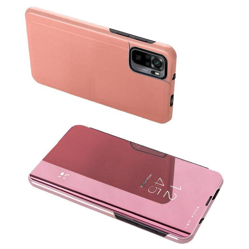 Hurtel Clear View dėklas skirtas Xiaomi Redmi Note 11 Pro+ 5G (China) / 11 Pro 5G (China) / Mi11i HyperCharge / Poco X4 NFC 5G, rožinis