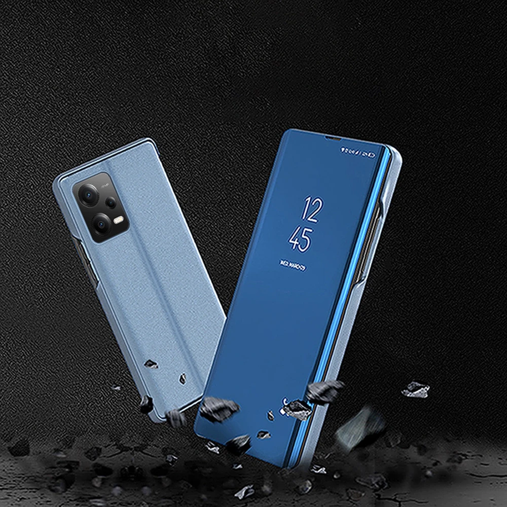 Hurtel Clear View Xiaomi Redmi Note 12 Pro+ atverčiamas dėklas telefonui juodos spalvos