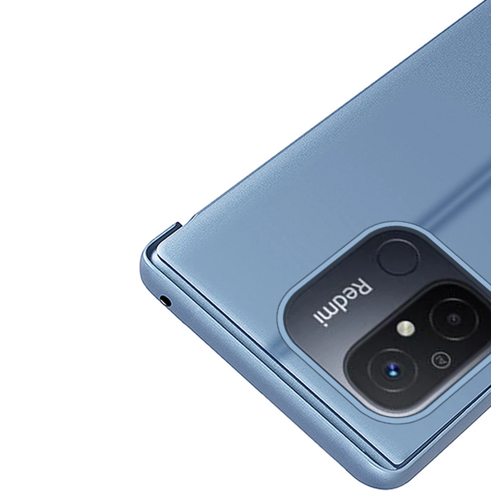 Hurtel Clear View Xiaomi Redmi 11A / Poco C55 / Redmi 12C atverčiamas dėklas telefonui juodos spalvos