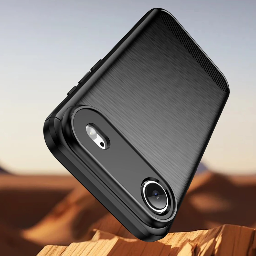 Hurtel Dėklas Carbon Dėklas skirtas Apple iPhone 17 Air – juodos spalvos
