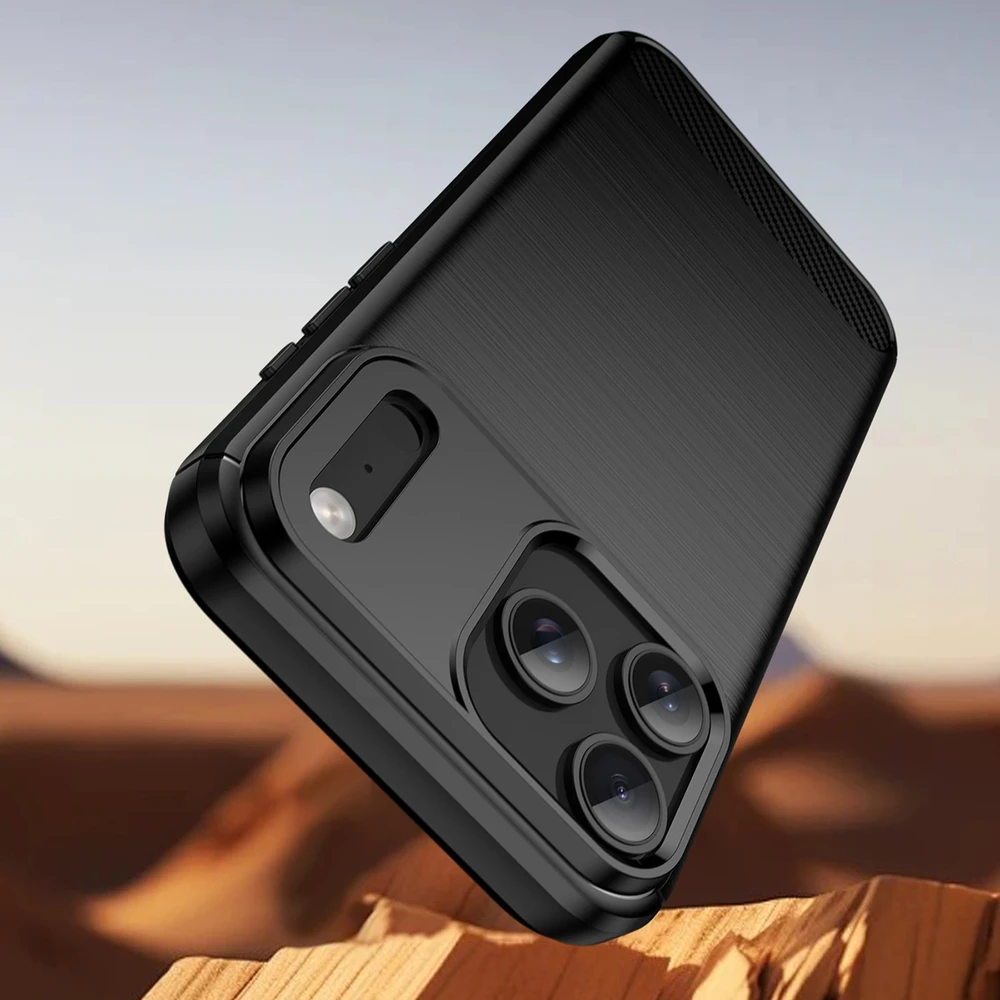 Hurtel Dėklas Carbon Dėklas skirtas Apple iPhone 17 Pro – juodos spalvos