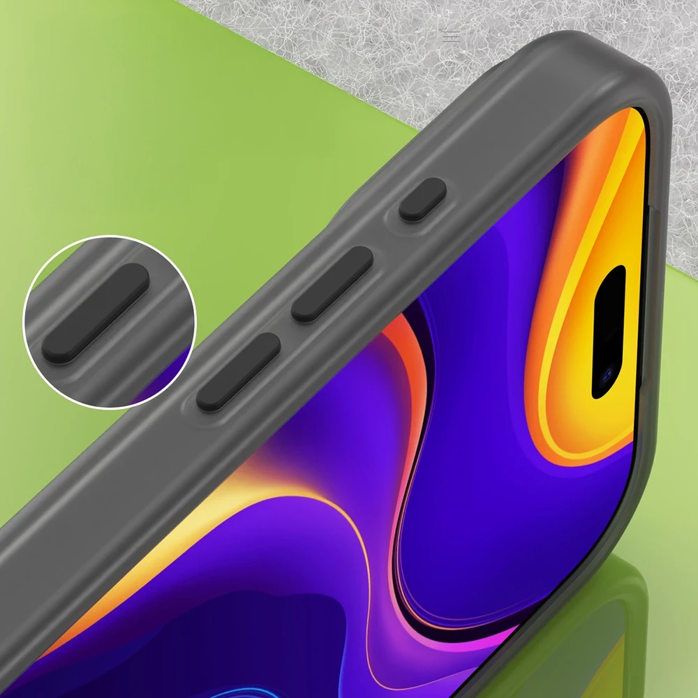 Hurtel Dėklas Magnetic Abrasive skirtas Apple iPhone 17 Pro Max suderinamas su MagSafe – matinės juodos spalvos