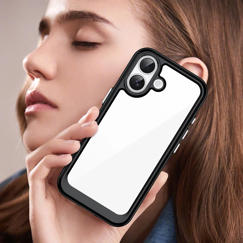 Hurtel Dėklas Outer Space skirtas Apple iPhone 17 – juodos spalvos skaidrus