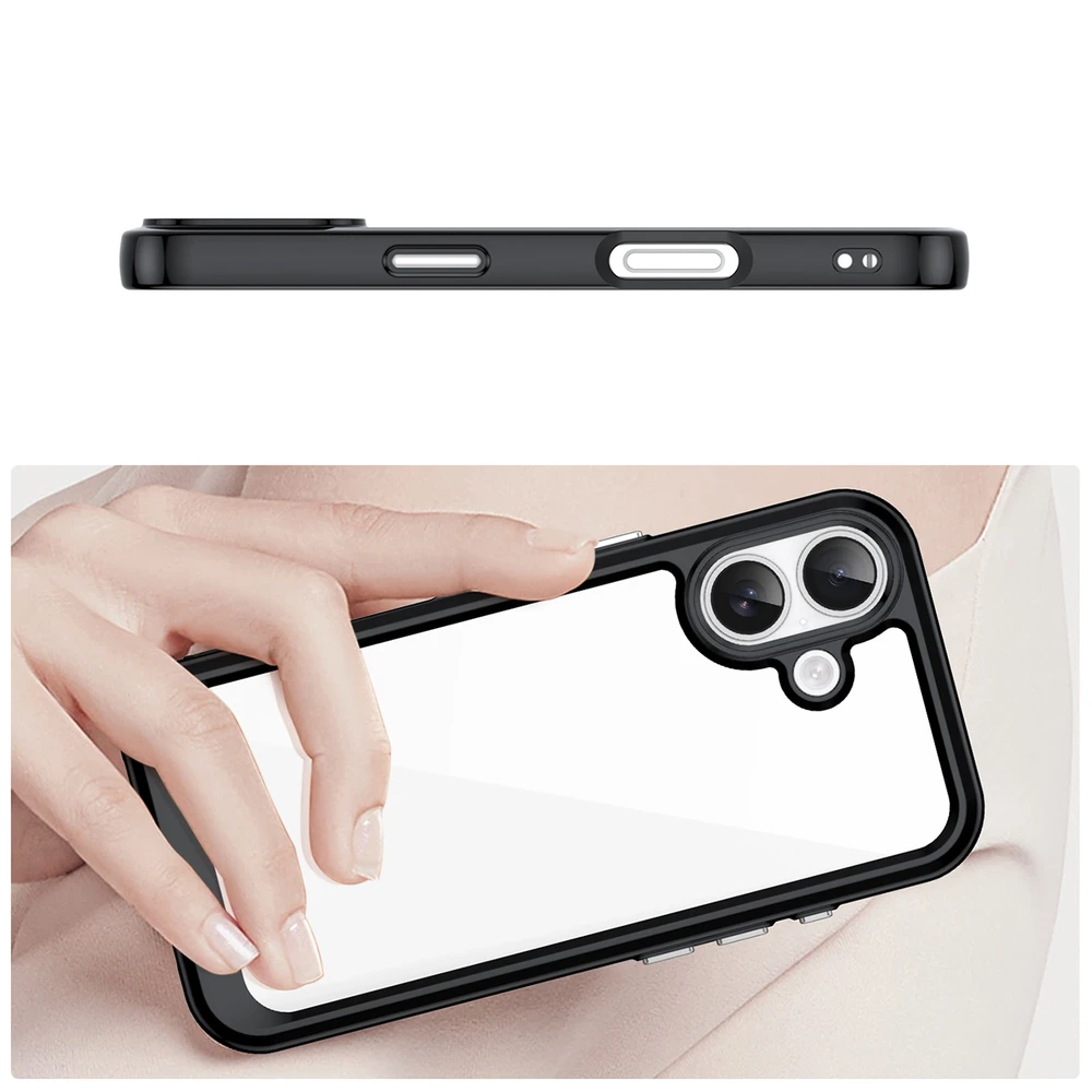 Hurtel Dėklas Outer Space skirtas Apple iPhone 17 – juodos spalvos skaidrus