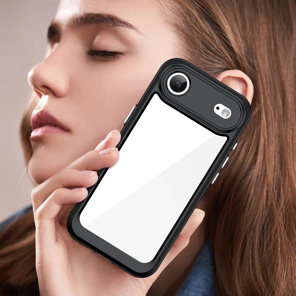 Hurtel Dėklas Outer Space skirtas Apple iPhone 17 Air – juodos spalvos skaidrus