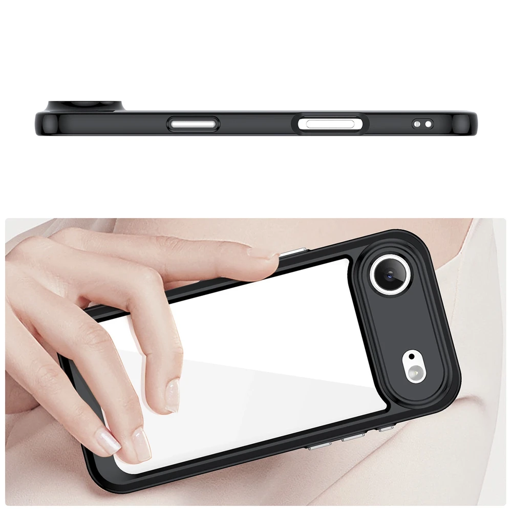 Hurtel Dėklas Outer Space skirtas Apple iPhone 17 Air – juodos spalvos skaidrus