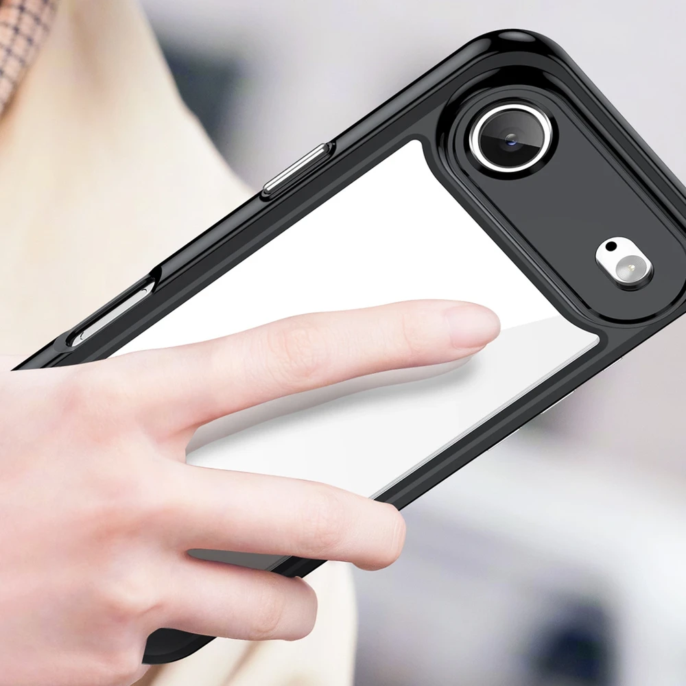 Hurtel Dėklas Outer Space skirtas Apple iPhone 17 Air – juodos spalvos skaidrus