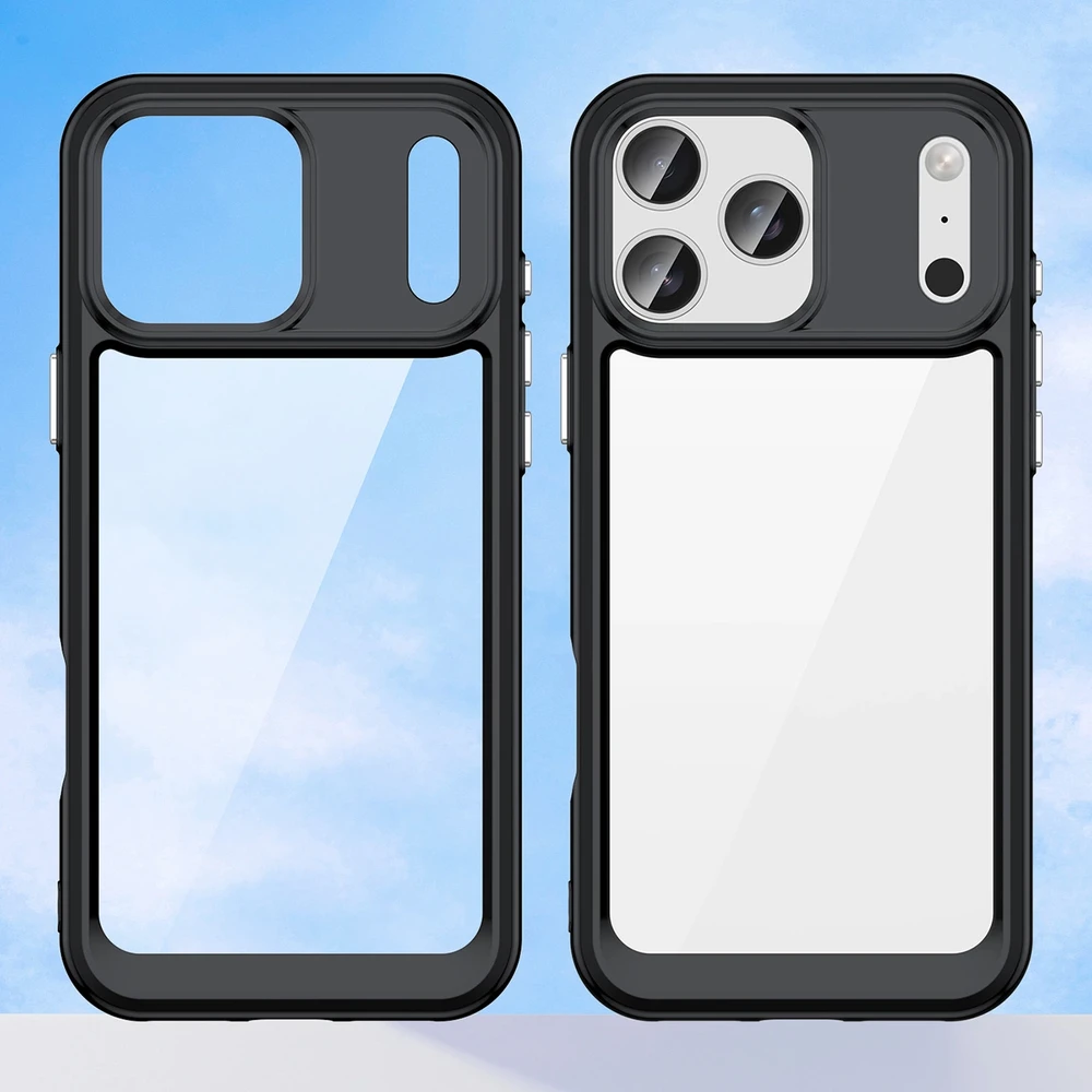 Hurtel Dėklas Outer Space skirtas Apple iPhone 17 Pro – juodos spalvos skaidrus