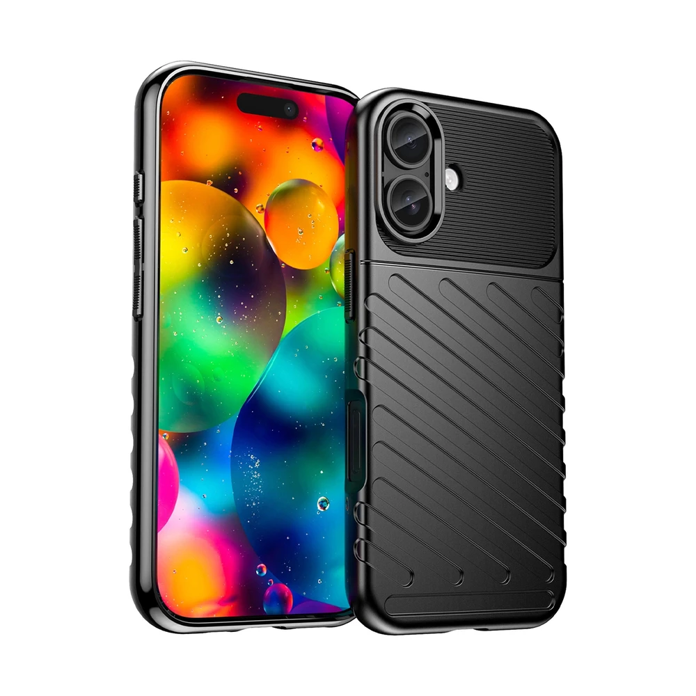Hurtel Dėklas Thunder Dėklas skirtas Apple iPhone 17 – juodos spalvos