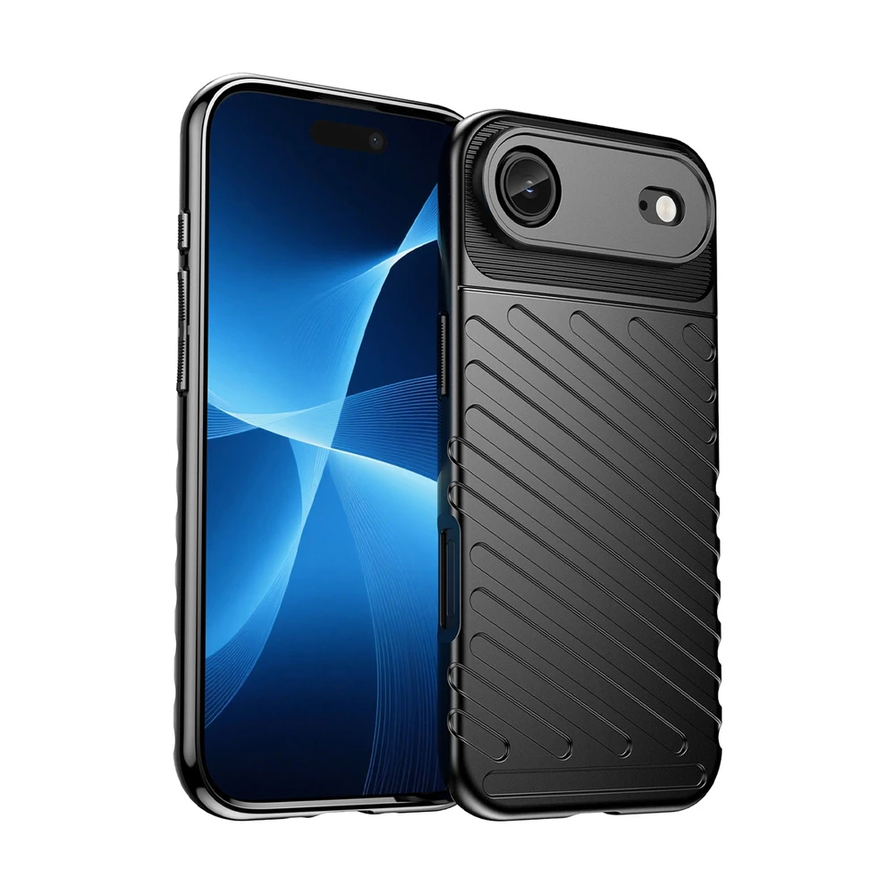 Hurtel Dėklas Thunder Dėklas skirtas Apple iPhone 17 Air – juodos spalvos